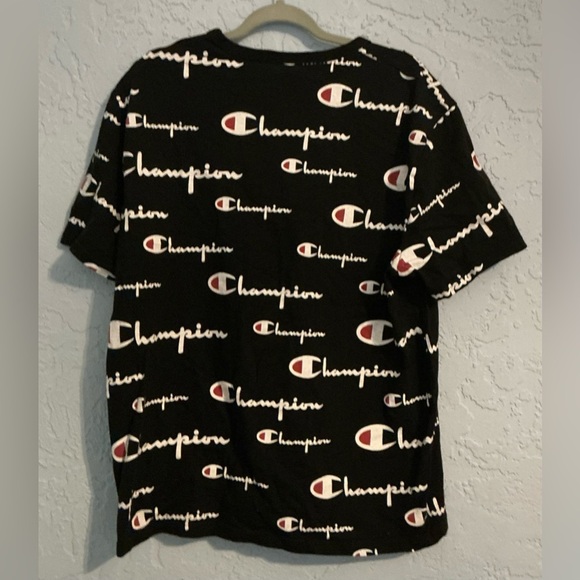 Champion Black and White Logo Tee - Picture 4 of 7